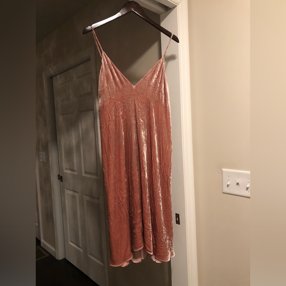 ❤️THEORY Ballet Pink Velvet Aline Dress Size 10